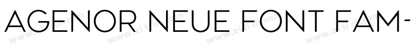 Agenor Neue Font Fam字体转换